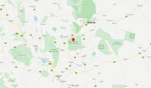 Mapa Monte Kenia